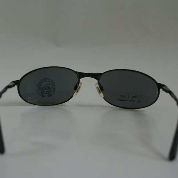 NWT Vintage 90's Mid Rectangle Metal Sport Sunglasses (Antiq Gunmetal) - Picture 4 of 5